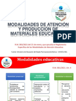 Modalidades de Atención Educativas