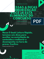 Sem Essas 6 Dicas de Memorização Você Já Está Eliminado Do Concurso