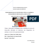 Estimulacion de La Psicomotricidad para El Desarrollo de Los Niños Con Autismo