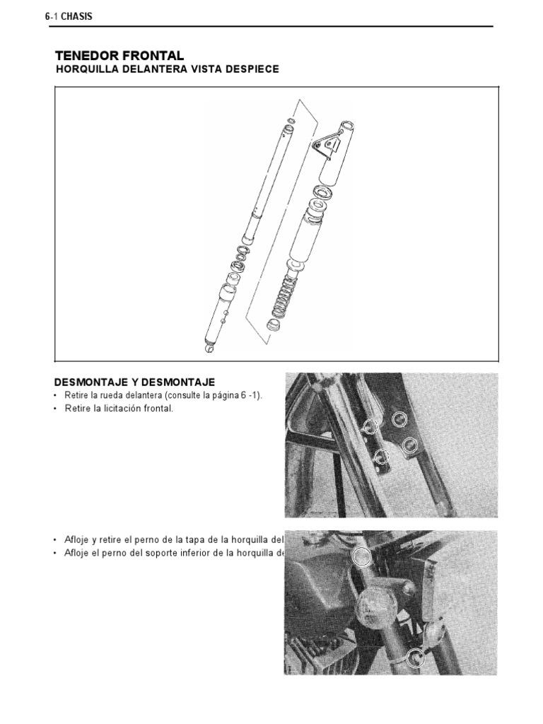 Suzuki Ax 100 Manual de ReparacionpdF (087 109) .En - Es | PDF | Eje