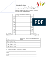 Guia de Comparar, Ordenar y Sistema de Numeracion Hasta El 10.000