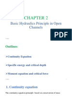 Basic Hydraulics Principles in Open Channels