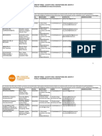 Mesas de Examenes Asignaturas Grupo V Modalidades Agosto 2021