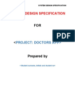 System Design Document - Design Specification