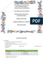 PLAN DE CLASE DIVISION DE NUMEROS DECIMALES Quinto Grado