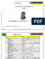 Lista de peças de reposição da lavadora a pressão HD 6/15 C