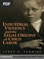 (Cambridge Historical Studies in American Law and Society) James D. Schmidt - Industrial Violence and The Legal Origins of Child Labor-Cambridge University Press (2010)