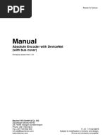 Manual: Absolute Encoder With Devicenet (With Bus Cover)