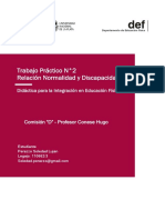 Trabajo Practico Sobre La Relación Entre Normalidad y Discapacidad