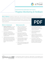 Environment E: Progress Monitoring & Feedback: Effective Learning Environments Observation Tool (Eleot)