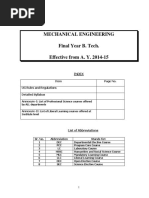 Corrected Final Year Btech Mech Syllabus Effective 2014-15