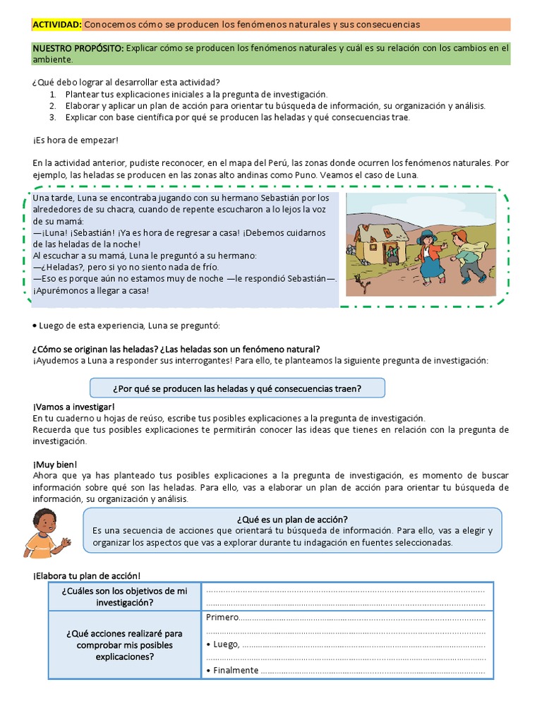 Cómo se producen las heladas y sus efectos | PDF | Estudios de idiomas ...