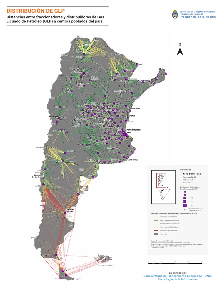 Mapa de Distribución de GLP en Argentina | PDF | Gas de petróleo licuado