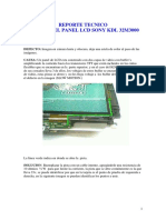 Reporte Tecnico Falla Panel Sony KDL 32m3000