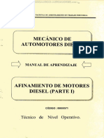 306879460 Manual Afinamiento Motores Diesel Sistema Combustibe Bomba Alimentacion Inyectores Hidraulicos Senati