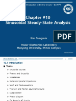 Chapter #10 Sinusoidal Steady-State Analysis: Kim Sungmin Power Electronics Laboratory Hanyang University, ERICA Campus