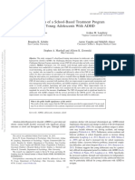 Evaluation of A School-Based Treatment Program For Young Adolescents With ADHD