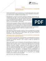 Tarea 6 ¿Qué Supone Que La Convención Por Los DD de Las Personas Con Discapacidad Las Reconozca Como Sujetos de Derechos?