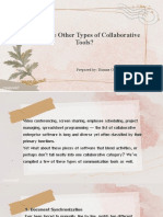 What Are Other Types of Collaborative Tools?: Prepared By: Dianne Guevarra