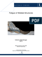 Master'S Thesis: Fatigue of Welded Structures