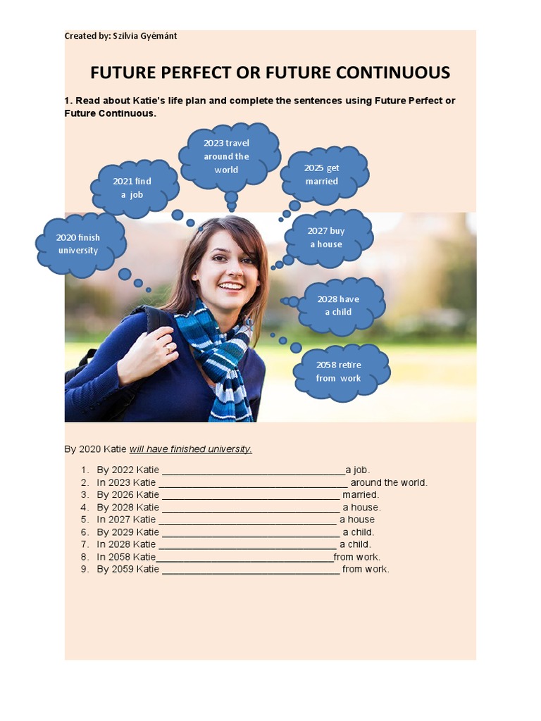 Future Perfect or Future Continuous | PDF