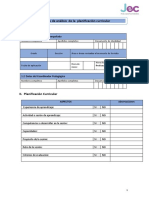 Ficha de Análisis de La Planificacion Curricular