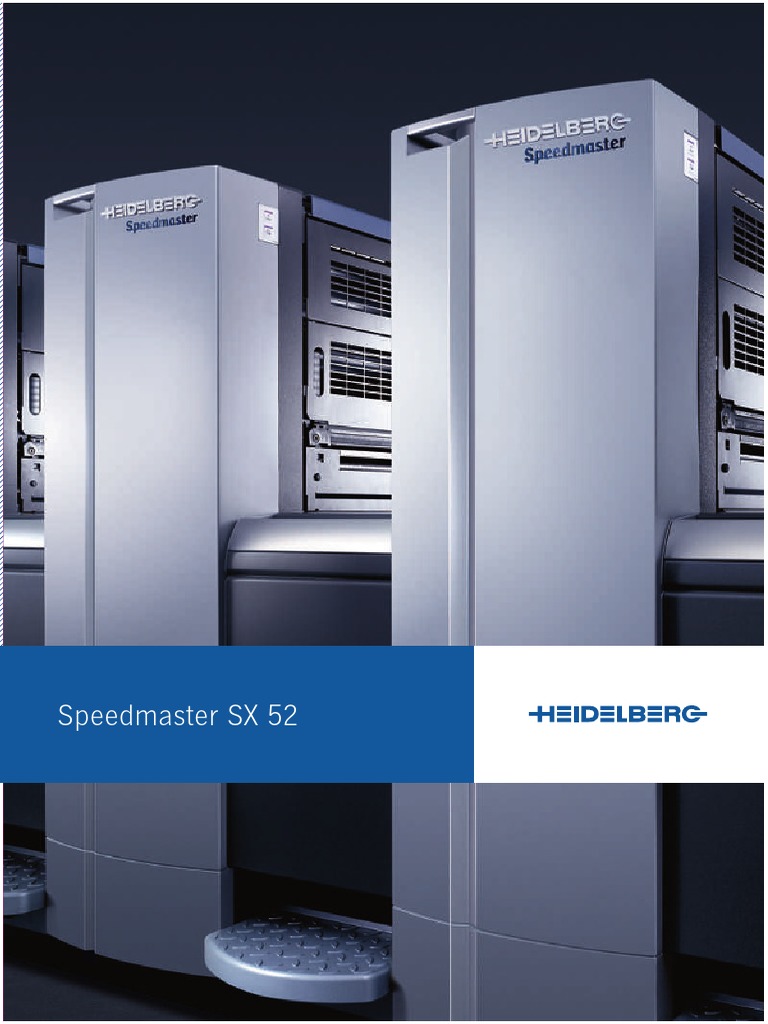 SM SX 52 Manual 1 | PDF | Automation | Printing