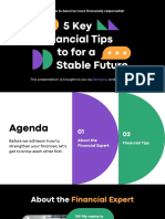 Colorful Bold Shapes Financial Tips Finance Presentation