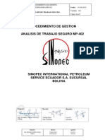 MP-402 Análisis de Trabajo Seguro