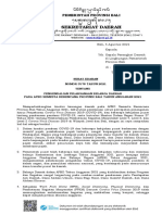 SE Pengendalian Pelaksanaan Belanja Daerah Pada APBD Semesta Berencana Provinsi BaliTA 2021