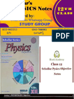12th Scholar Physics Compiled by Urdu Books