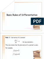 Basic Rules of Differentiation