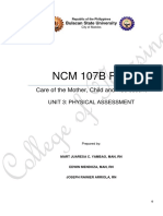 Self-Learning Module Unit 3 Physical Assessment