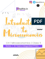 Padhle 11th - 1 - Introduction To Microeconomics - Microeconomics - Economics