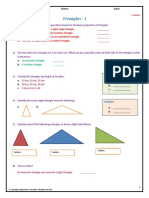 Worksheets Triangles