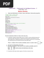 19MAT301 - Practice Sheet 2 & 3