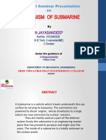 Mechanism of Submarine: N.Jayasandeep