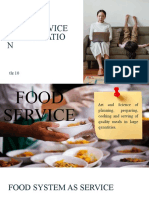 Food Service Organization