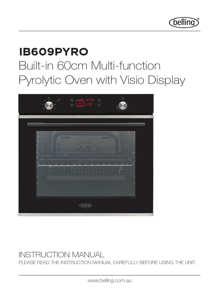 Belling 1B609PYRO (EN) PDF Grilling Oven
