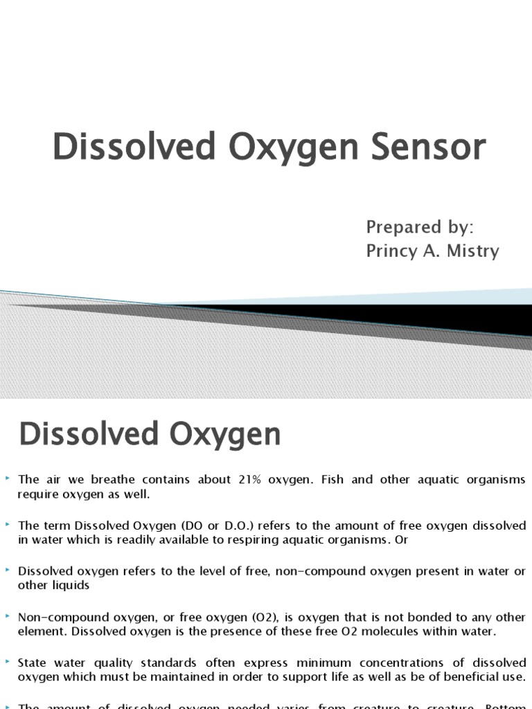 Dissolved Oxygen Sensor | PDF | Redox | Anode