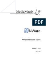 NWare Release Notes