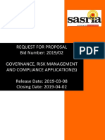 GRC Tool - RFP Document - 8 March 2019