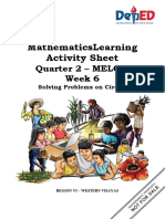 Mathematicslearning Activity Sheet: Quarter 2 - Melc 8 Week 6