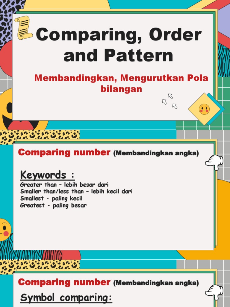 Comparing, Order and Pattern | PDF
