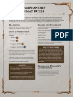 Championship Format Rules: W D C B P