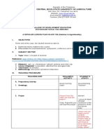 Lesson Plan in Agroforestry Seminar AGF190