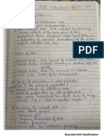 Statistics For Management - Handwritten Notes