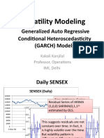 Volatility Modeling with GARCH Models