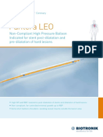 Pantera LEO: Non-Compliant High Pressure Balloon Indicated For Stent Post-Dilatation and Pre-Dilatation of Hard Lesions