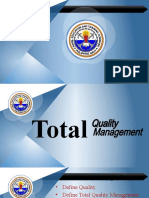 TQM Principles and Tools for Quality Management